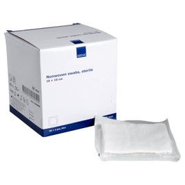 Curi-Med Sterile 4-Ply Non-Woven Dressings 10 cm x 10 cm White Pack of 100