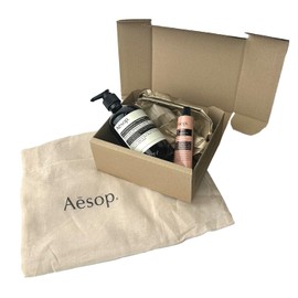 Aesop Gift Set with Gift Box and Drawstring Bag - Andrum Aromatic Hand Balm 75ml, Hand Wash 500ml, and Hand Soap - [Parallel Import]