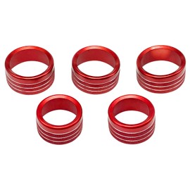 for Dodge Ram 2018-2022 Interior Accessories Air Conditioner Control Knob Cover Center Console Switch Button Trim (Red, 8.4" Display-(Except Classic))