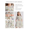 tiny sugar Girls Floral Smocked Waist Dress Church Holiday Playwear