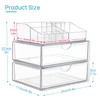 Vtopmart Vtopmart 3 Tier Clear Makeup Organizer with Drawer, Cosmetic