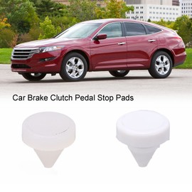 Aramox Brake Clutch Pedal Stop Pads 2pcs 46505 SA5 000 Brake Clutch Pedal Stop Pads Accelerator Pedal Stop Hard Rubber for Acura Accord CR V CR Z CRX Civic
