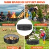 YSEJOMP 48 Inch Round Galvanized Fire Pit Ring/Fire Ring -