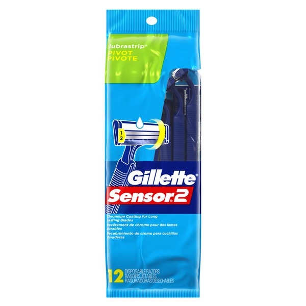 Gillette Sensor 2 Pivot Disposable Razors-12 ct