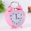 SHISEDECO 3 Inches Cute Twin Bell Loud Alarm Clock Silent