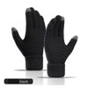 Touchscreen Winter Knit Gloves - Warm Full Finger Gloves for