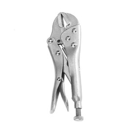 Adjustable Pliers with Pointed Jaws, Self-Locking Pliers Made of Carbon Steel, Locking Pliers with Curved Jaws for Riveting, Machining, Welding (7 Inches)
