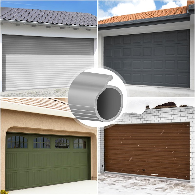 ToLanbbt 18FT Garage Door Seals Bottom Rubber 0.19" P Bulb