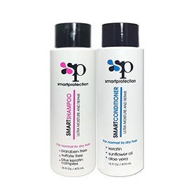 Shampoo and Conditioner Sulfate and Salt Free 16oz for Keratin Treated Hair by Smart Protection