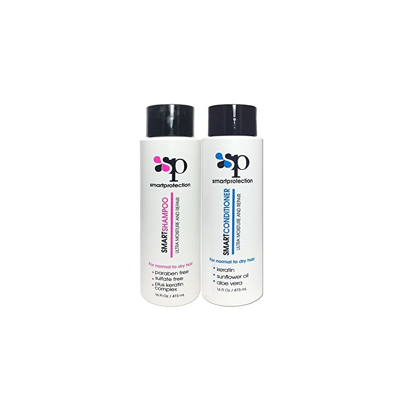 Shampoo and Conditioner Sulfate and Salt Free 16oz for Keratin