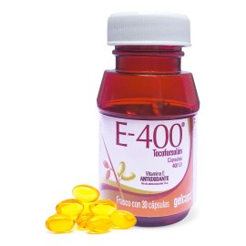 Vitamina E 400mg Con 30 Cápsulas Antioxidante Gelcaps