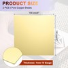 uxcell 2Pcs Pure Brass Sheet, 4" x 4", 18 Gauge