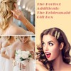 18 Pcs Including Gold Glitter Bridesmaid Hair Clips and Silk