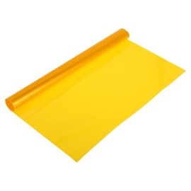 X AUTOHAUX Headlight Taillight Tint Film, Front Rear 23.62"x11.81" Car Fog Light Vinyl Sheet Cover PVC Gold Tone, 1 Pc