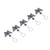5Pcs Rhinestone Keychain Handcrafted Exquisite Beautiful Shiny Butterfly Shape Evil