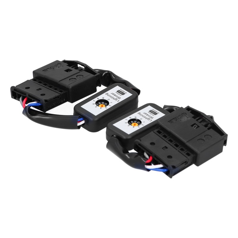 Pair LED Tail Lights Dynamic Turn Signal Adapter Harness Blinker