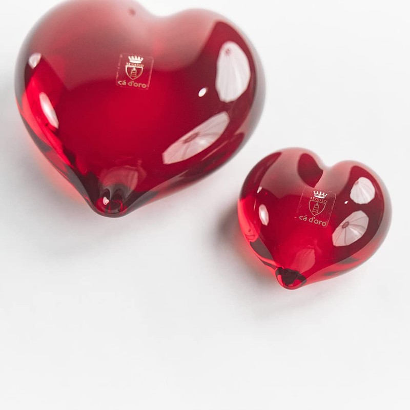 Ca D Oro Valentine's Day Small Glass Heart Ornament –