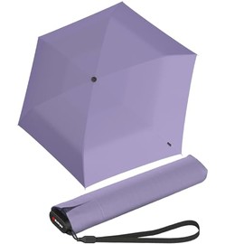 Knirps Ultra US.050 Slim Manual Pocket Umbrella - Ultra Light and Flat - Storm Resistant - Windproof - 21 cm, lavender, Modern and slim