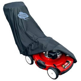 Lawn Mower Cover - Waterproof, Premium Heavy Duty - Manufacturer Guaranteed - Weather and UV Protected Covering for Push Mowers - Secure Draw String and Large Size for Universal Fit