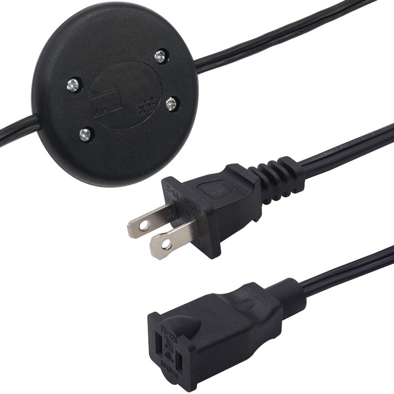 weideer Floor Foot Pedal Power Switches with Extension Cord 18AWG