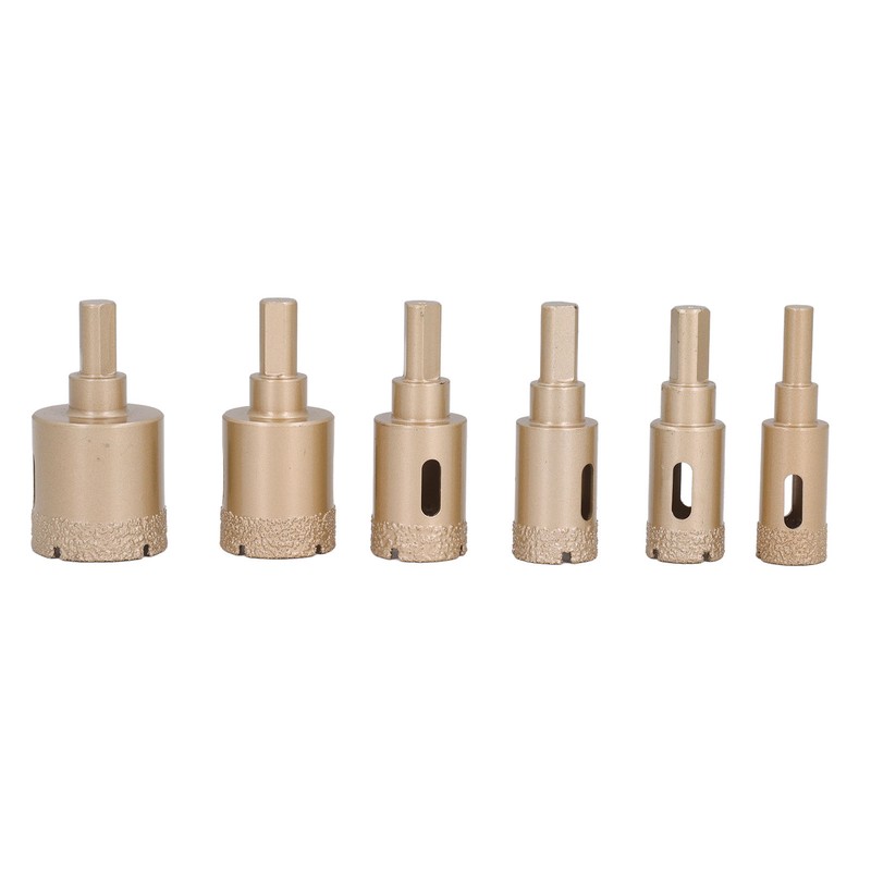 12Pcs Diamond Hole Saw Kit Carbon Steel 6 to 35mm