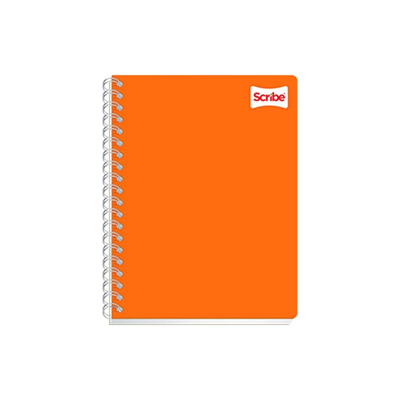 Scribe, CLÁSICO, Cuaderno Profesional con Espiral Doble de Pasta Semi
