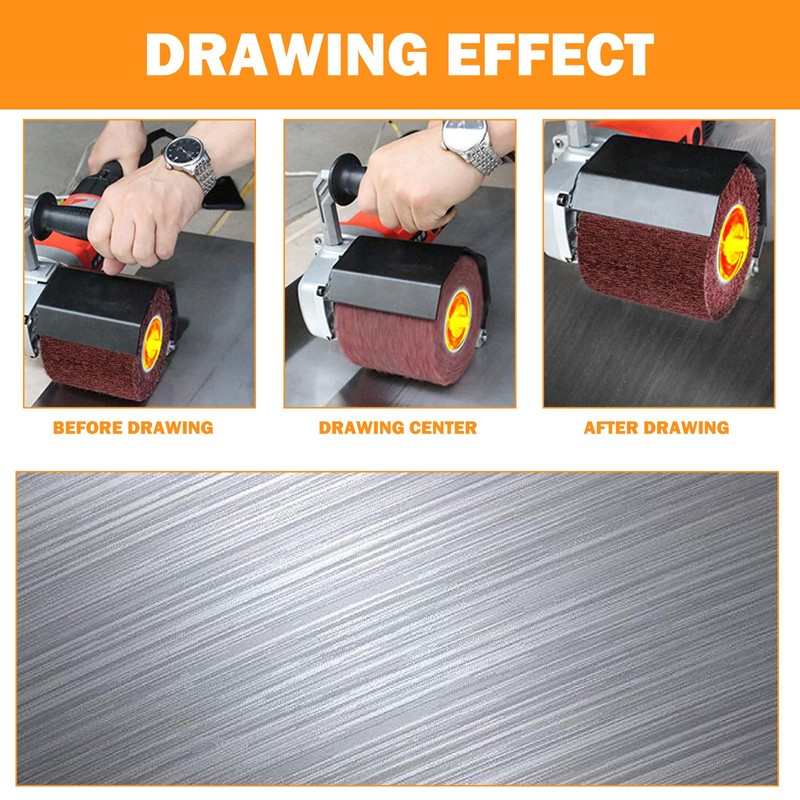 Nylon Brush: 80 Grit Sanding Brush Polishing Brush Sanding Roller