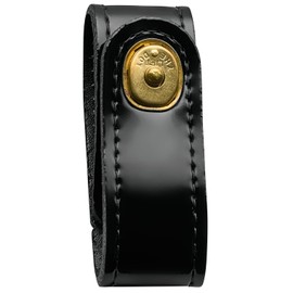 JAY-PEE Tactical Clarino High Gloss Handcuff Strap Holder with Brass Safety Snap Closure Single Snap Slide-On fits 2.25 in Duty Belts