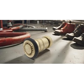 RosyOcean 1 Inch NH/NST Fire Hose Nozzle Brass Fire Equipment Industial Heavey Duty Spray Jet Fog Nozzle