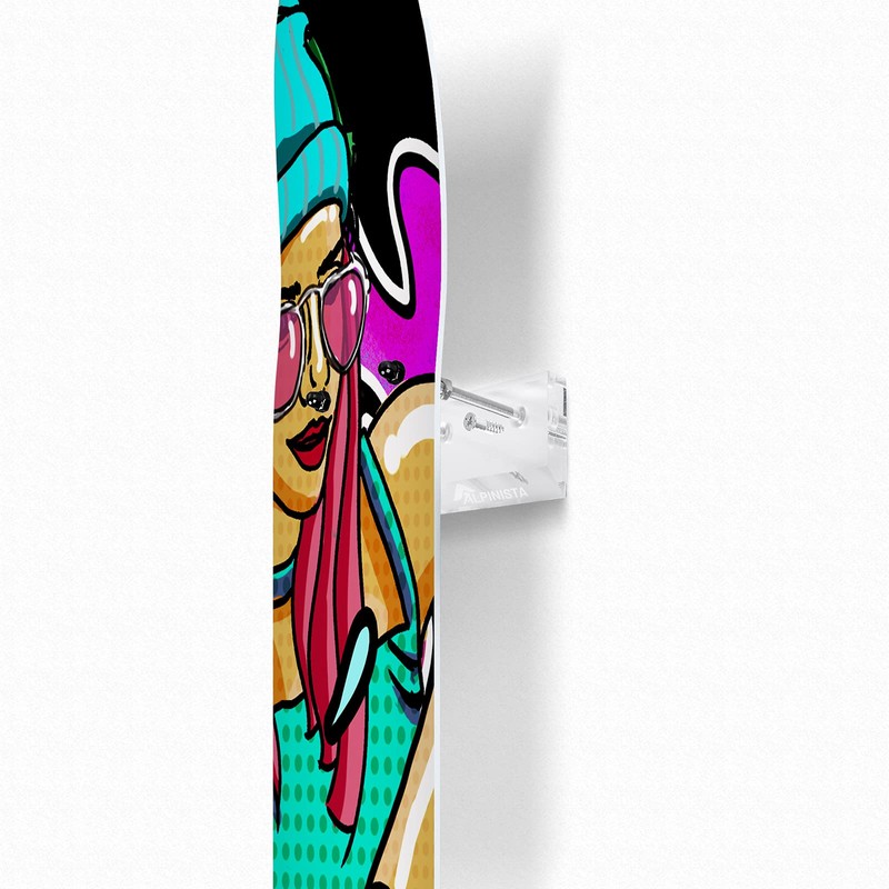 Alpinista Skateboard Wall Mount Horizontal Deck Display Luxury Skate Rack,