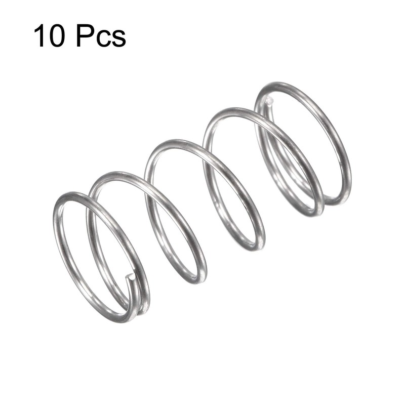 TA-VIGOR 10Pcs Extended Compressed Spring, 11mm OD,0.8mm Wire Size,20mm Length