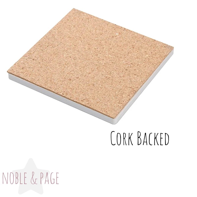 Ceramic Coasters – Handprinted Watercolour Highland Cows - Set of