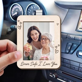 Hyturtle Drive Safe I Love You Visor Clip, Car Visor Picture Frame, Drive Safe Visor Clip For Him Her, Picture Frame For Car, Unique Drive Safe Gift for Family, Friends, and Loved Ones