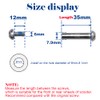 M8x35mm/1.38" Axles Screws for 2-3-4-Wheel Kid Scoote Replacement Micro Mini