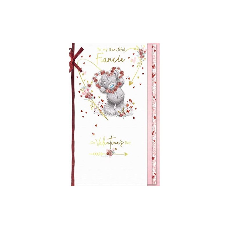 Me to You Fiancee Bear Holding Heart Garland