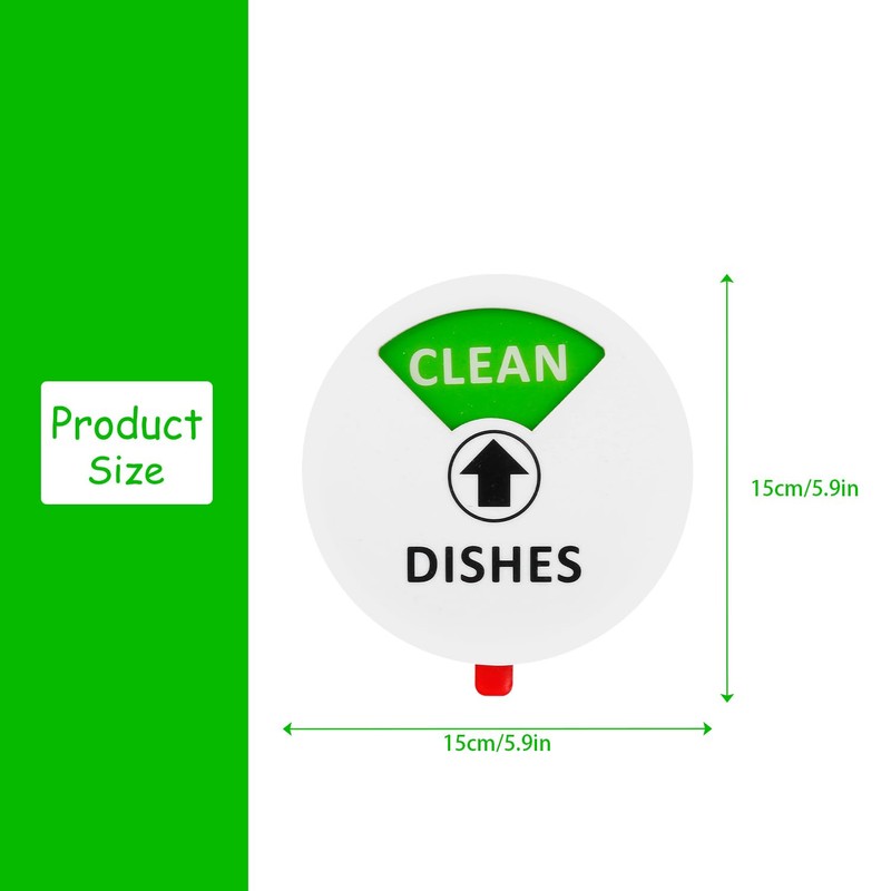 Rumyve Dishwashers Soft Magnets Clean Dirty Signs,Double-sided Powerful Kitchen Flip