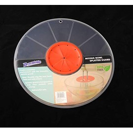 12" Mixing Bowl Splatter Guard BPA FREE Fits Most Hand and Electric Mixers Red