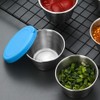 LIFKOME 6pcs Salad Dressing Container Small Condiment Cup with Lid