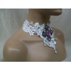 Ivory Lace Necklace Choker Collar Victorian Steampunk Nice Good Witch