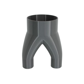 2-Way Junction Pipe DN100 - DN40 | Junction Piece | Y Splitter Extraction System | Dust Extraction | Connector | PETG | (DN100 to 2-Way DN40)