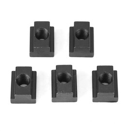 Jadeshay T slot nuts M10, 5 pieces, carbon steel, T-slot nuts, T-sliding nut block, slot blocks, fastenings, thread