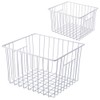 iPEGTOP Deep Refrigerator Freezer Baskets, Large Household Wire Storage Basket