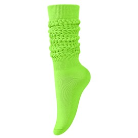 KEREDA Slouch Socks Women 1 Pair Knee High Scrunch Boot Socks for Women Size 6-11 Green