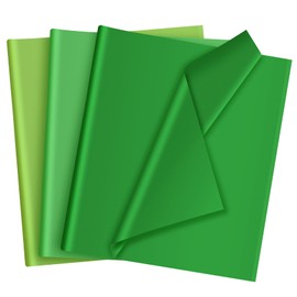 30 Sheets Green Tissue Paper for Packaging Gift Bags Decoration, Gift Wrap Tissue Paper Bulk for Weddings Birthday DIY Project Saint Patrick's Day Christmas Gift Wrapping Crafts Decor