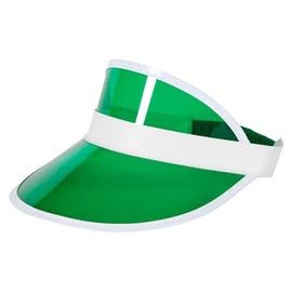 Wicked Costumes Green Visor Hat Outfit accessory for Poker Vegas Fancy Dress Hat