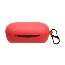 QWYJ for Sony WF-XB700 Case Carcsa Protectora de Silicona, para Sony WF-XB700 Funda de Carga Portátil con Mosquetón Llavero Anti-perdida (Rojo)