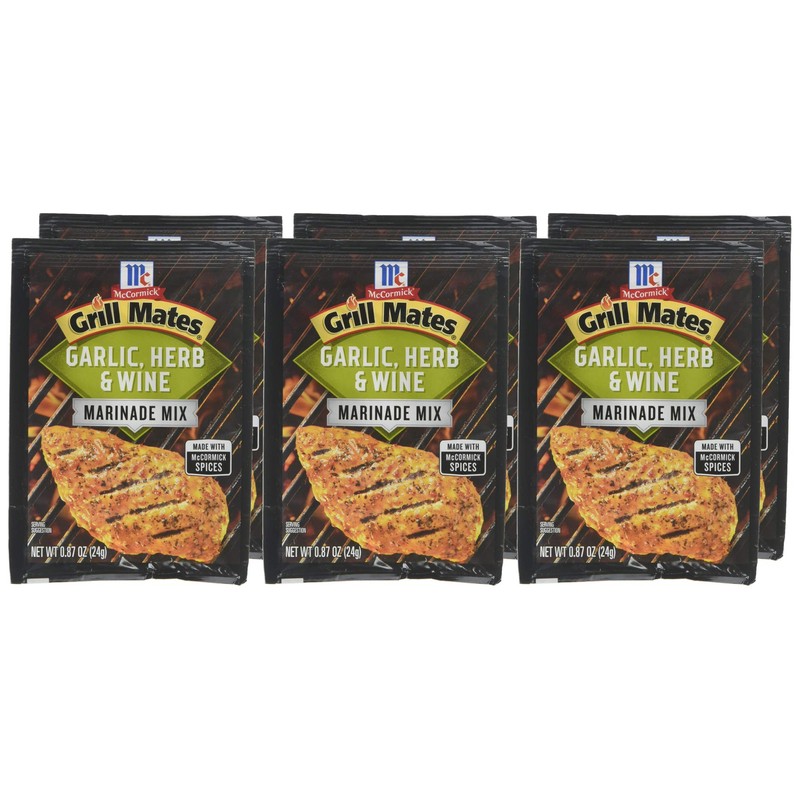 McCormick Grill Mates Marinade, Garlic, Herb & Wine, 0.87 oz