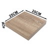 ETREXONLINE Wall Shelf 25x25x4cm Antique Oak Wood Invisible Fixing Decorative