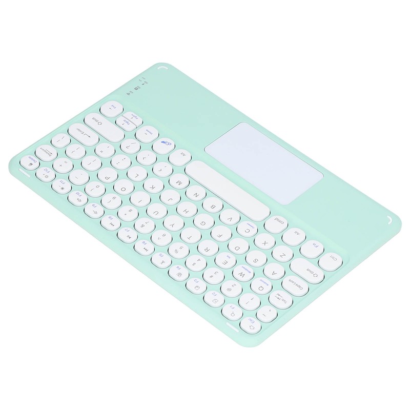 Touch Wireless Keyboard Round Keycaps Ergonomic Design Ultra Thin Smart