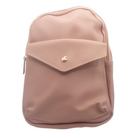 Topkids Accessories Vegan Leather Mini Rucksack, Women's Fashion Backpacks School Bags for Girls, Travel Bag, Womens Backpacks, Womens Bag, Ladies Bag, Ladies Rucksack (Pink)